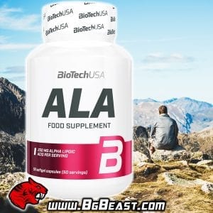 Biotech ALA Alpha-Lipoic Acid 250 мг 50 капсули | BgBeast.com