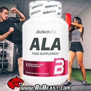 Biotech ALA Alpha-Lipoic Acid 250 мг 50 капсули | BgBeast.com