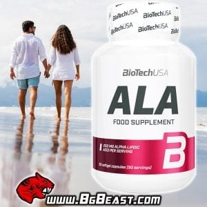 Biotech ALA Alpha-Lipoic Acid 250 мг 50 капсули | BgBeast.com