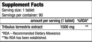 Biotech Tribulus Maximus 1500 мг 90 таблетки | BgBeast.com