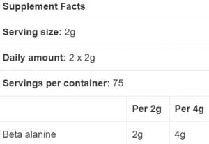 Biotech Beta Alanine 300 гр | BgBeast.com