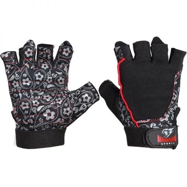 Дамски ръкавици за фитнес Armageddon Sports, Flower Black