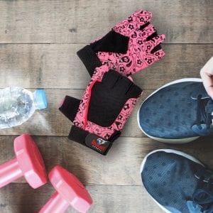 Дамски ръкавици за фитнес Armageddon Sports, Flower Pink | BgBeast.com