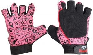 Дамски ръкавици за фитнес Armageddon Sports, Flower Pink | BgBeast.com