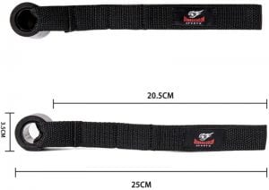 Фитнес ластик с ръкохватки и анкер за врата Armageddon Sports, 10кг, син | BgBeast.com