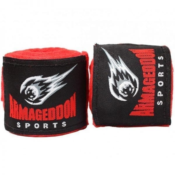 Червен боксов бинт Armageddon Sports, 3 м