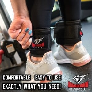 Чифт наглезенки за фитнес Armageddon Sports, Черни | BgBeast.com