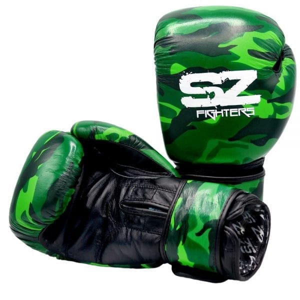 Боксови ръкавици SZ Fighters Camo Green