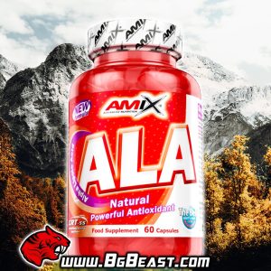 AMIX Alpha Lipoic Acid 200 мг 60 капсули | BgBeast.com
