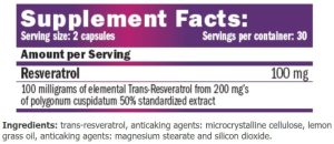AMIX Pure Resveratrol 100 мг 60 капсули | BgBeast.com