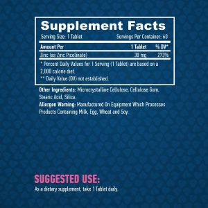 HAYA Zinc Picolinate 30 мг 60 таблетки | BgBeast.com