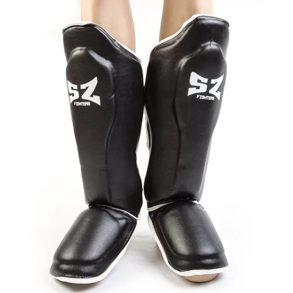 Протектори за крака за кикбокс SZ Fighters Black
